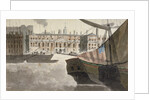 View of the Custom House from the River Thames, City of London by Anonymous