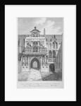 Front view of the Guildhall, looking north, City of London by George Hollis