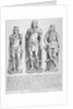 Mutilated figures of the mythical King Lud and his two sons Androgeus and Theomantius by John Thomas Smith