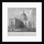North-east view of St Paul's Cathedral, City of London by Benjamin Winkles