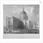North-east view of St Paul's Cathedral, City of London by Benjamin Winkles