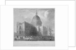 North-east view of St Paul's Cathedral, City of London by Benjamin Winkles