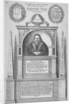 Monument of Alexander Noel in the old St Paul's Cathedral, City of London by Wenceslaus Hollar