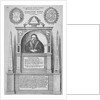 Monument of Alexander Noel in the old St Paul's Cathedral, City of London by Wenceslaus Hollar