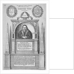Monument of Alexander Noel in the old St Paul's Cathedral, City of London by Wenceslaus Hollar