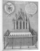 Monument to Saint Erkenwald in old St Paul's Cathedral, City of London by Wenceslaus Hollar