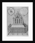Monument to Saint Erkenwald in old St Paul's Cathedral, City of London by Wenceslaus Hollar