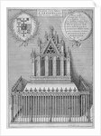 Monument to Saint Erkenwald in old St Paul's Cathedral, City of London by Wenceslaus Hollar