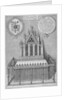 Monument to Saint Erkenwald in old St Paul's Cathedral, City of London by Wenceslaus Hollar