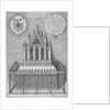 Monument to Saint Erkenwald in old St Paul's Cathedral, City of London by Wenceslaus Hollar