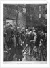 Scene at Whitecross Street Prison showing a release of prisoners, London by Anonymous