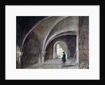 Crypt under the Church of St James in the Wall, Wood Street Square, City of London by Percy William Justyne