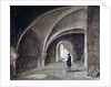 Crypt under the Church of St James in the Wall, Wood Street Square, City of London by Percy William Justyne
