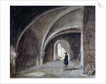 Crypt under the Church of St James in the Wall, Wood Street Square, City of London by Percy William Justyne