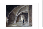 Crypt under the Church of St James in the Wall, Wood Street Square, City of London by Percy William Justyne