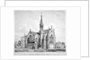 South-east view of St James Church, Clapton, Hackney, London by Anonymous