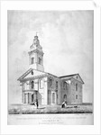 North-west view of the Church of St John at Hackney, London by Charles Chabot