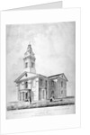 North-west view of the Church of St John at Hackney, London by Charles Chabot