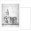North-west view of the Church of St John at Hackney, London by Charles Chabot