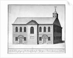 North-east view of the Church of St George the Martyr, Queen Street, Holborn, London by Anonymous