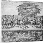 Men playing swill at Mulberry Garden, Clerkenwell, London by Anonymous