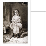 Small Girl Feeding Doves by Anna Lea Merritt