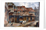 Courtyard of the Tabard Inn, Borough High Street, Southwark, London by JS Virtue