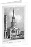 View from the west of St Leonard's Church, Shoreditch, London by Anonymous