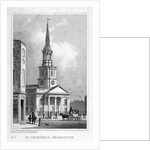 View from the west of St Leonard's Church, Shoreditch, London by Anonymous