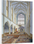 Interior view of a French Protestant church on St Martin's le Grand, City of London by John Crowther