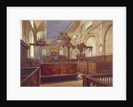 Interior of the Church of All Hallows the Great, City of London by John Crowther