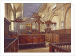 Interior of the Church of All Hallows the Great, City of London by John Crowther