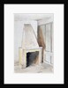 Fireplace in one of the top rooms, no 21 Austin Friars Street, City of London by John Crowther