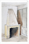 Fireplace in one of the top rooms, no 21 Austin Friars Street, City of London by John Crowther