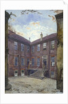View of an old house in Great Winchester Street, City of London by John Crowther