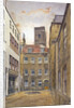 Tower of the Church of St Matthew, Friday Street as seen from Fountain Court, London by John Crowther