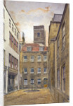 Tower of the Church of St Matthew, Friday Street as seen from Fountain Court, London by John Crowther