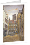 Tower of the Church of St Matthew, Friday Street as seen from Fountain Court, London by John Crowther