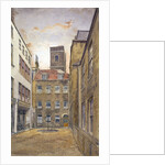 Tower of the Church of St Matthew, Friday Street as seen from Fountain Court, London by John Crowther