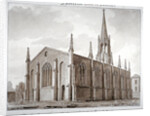 North-east view of the Church of St Mary the Less, Lambeth Butts, London by John Chessell Buckler