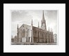 North-east view of the Church of St Mary the Less, Lambeth Butts, London by John Chessell Buckler
