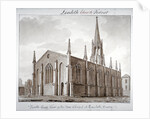 North-east view of the Church of St Mary the Less, Lambeth Butts, London by John Chessell Buckler