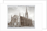North-east view of the Church of St Mary the Less, Lambeth Butts, London by John Chessell Buckler