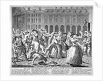 He and his drunken companions raise a riot in Covent Garden by Anonymous