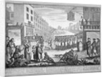 Mock funeral procession in St Giles, London by Anonymous