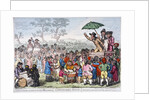 Election fair, Copenhagen Fields, London by James Gillray