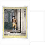 A man outside Brooks's Club, London by George Cruikshank