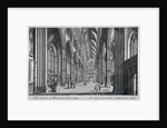 Interior view of Westminster Abbey, London by Thomas Bowles
