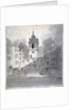 Church of St Giles without Cripplegate from Fore Street, City of London by John Claude Nattes