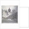 Church of St Giles without Cripplegate from Fore Street, City of London by John Claude Nattes